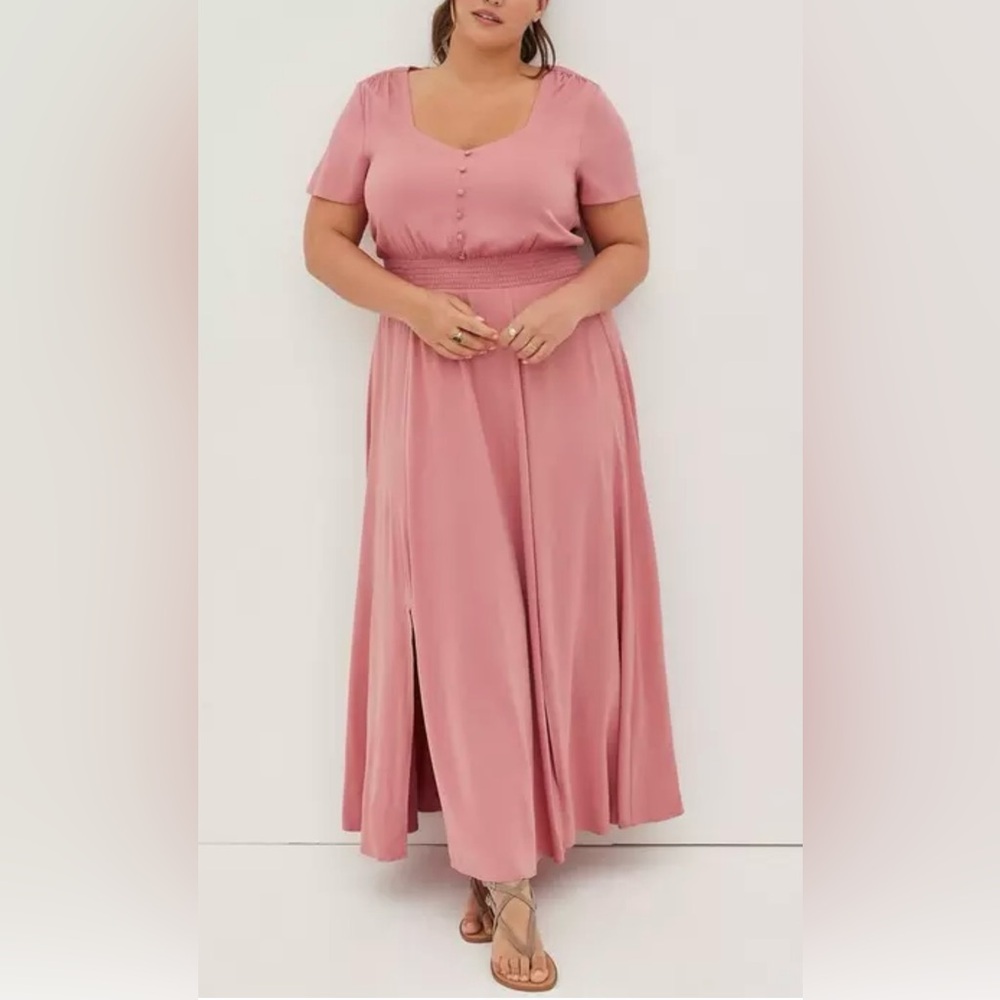 Torrid Dusty Rose Pink Maxi Dress